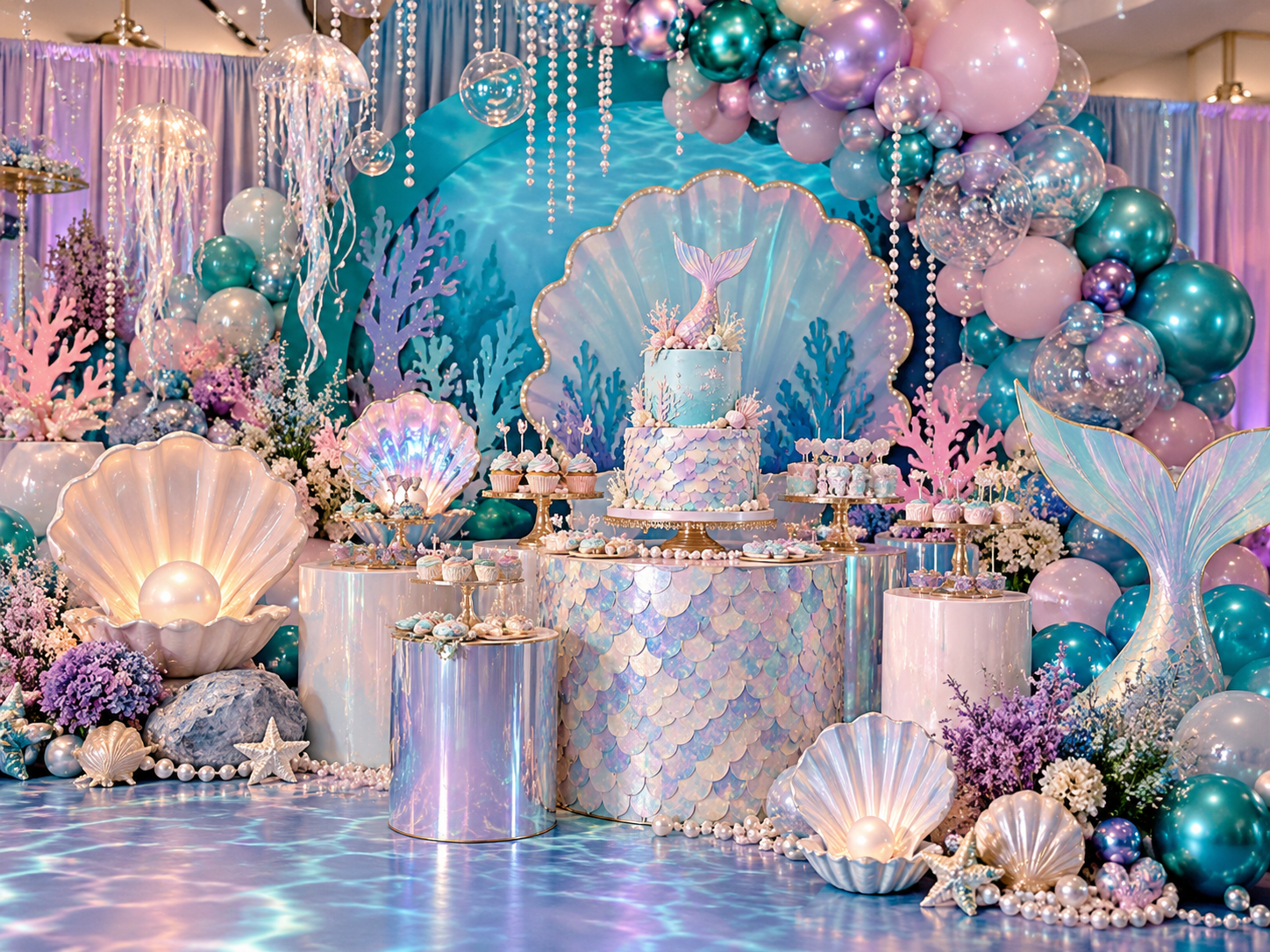 Mermaid birthday decoration