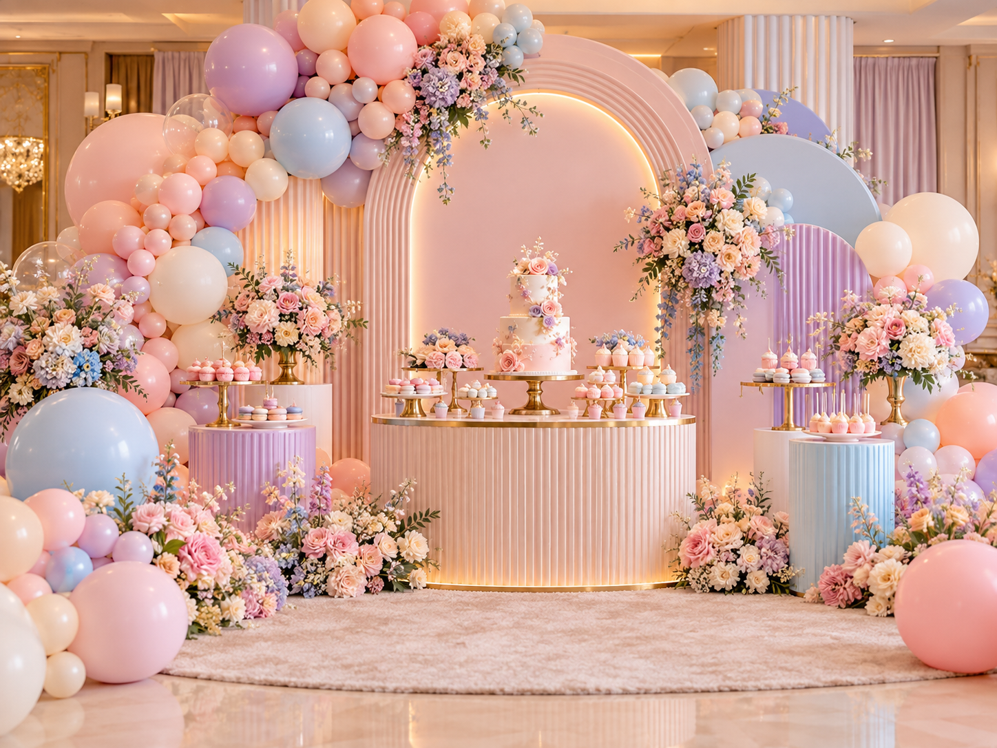 Pastel birthday theme