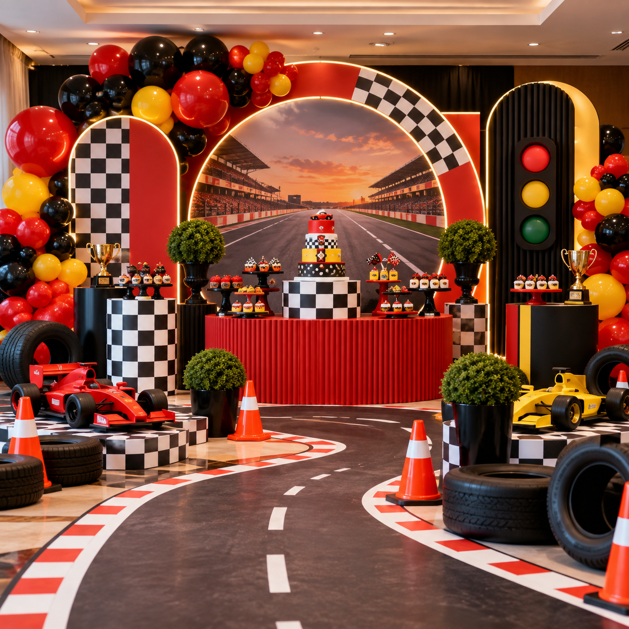 Racing birthday theme