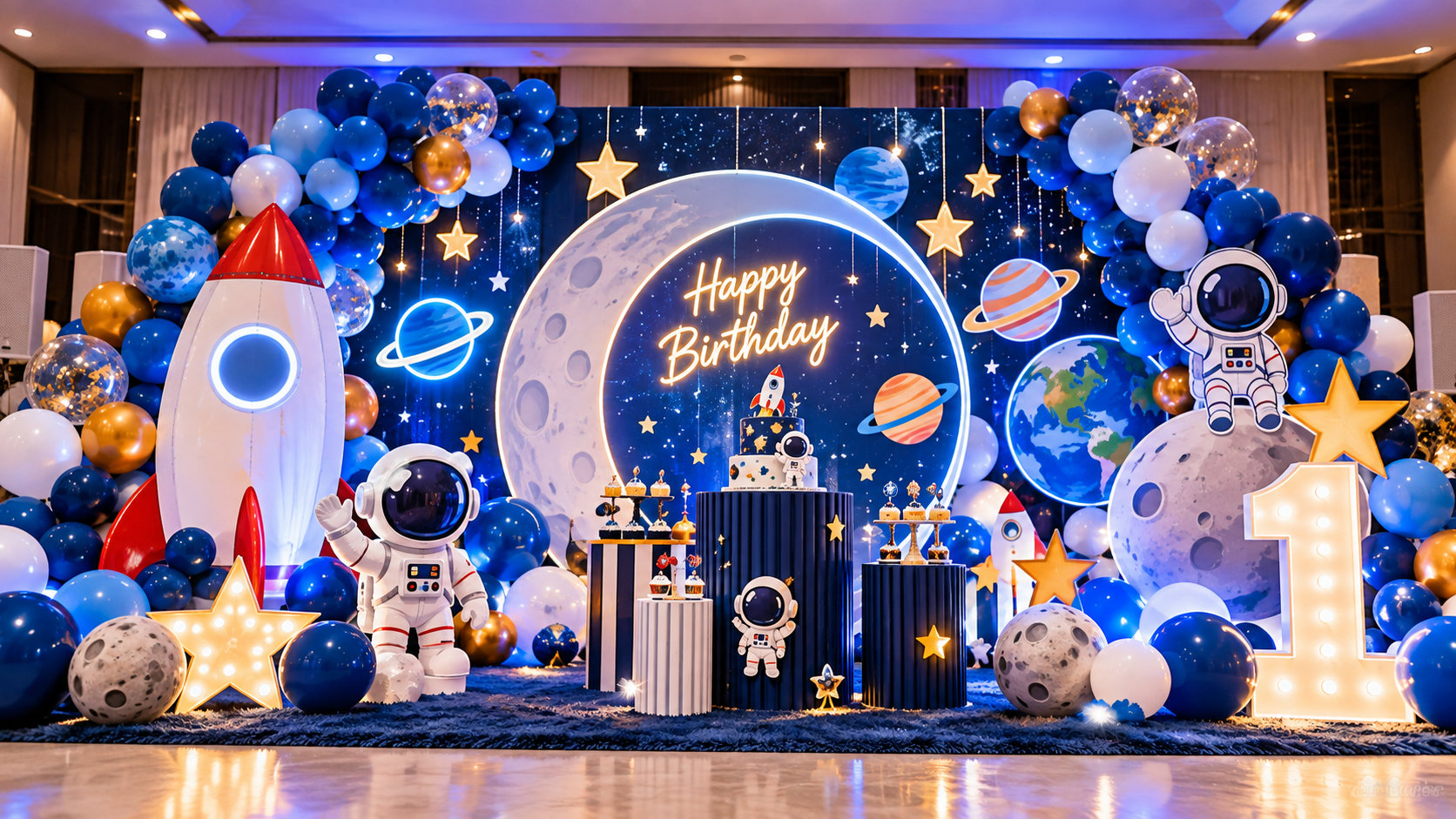 Space birthday theme