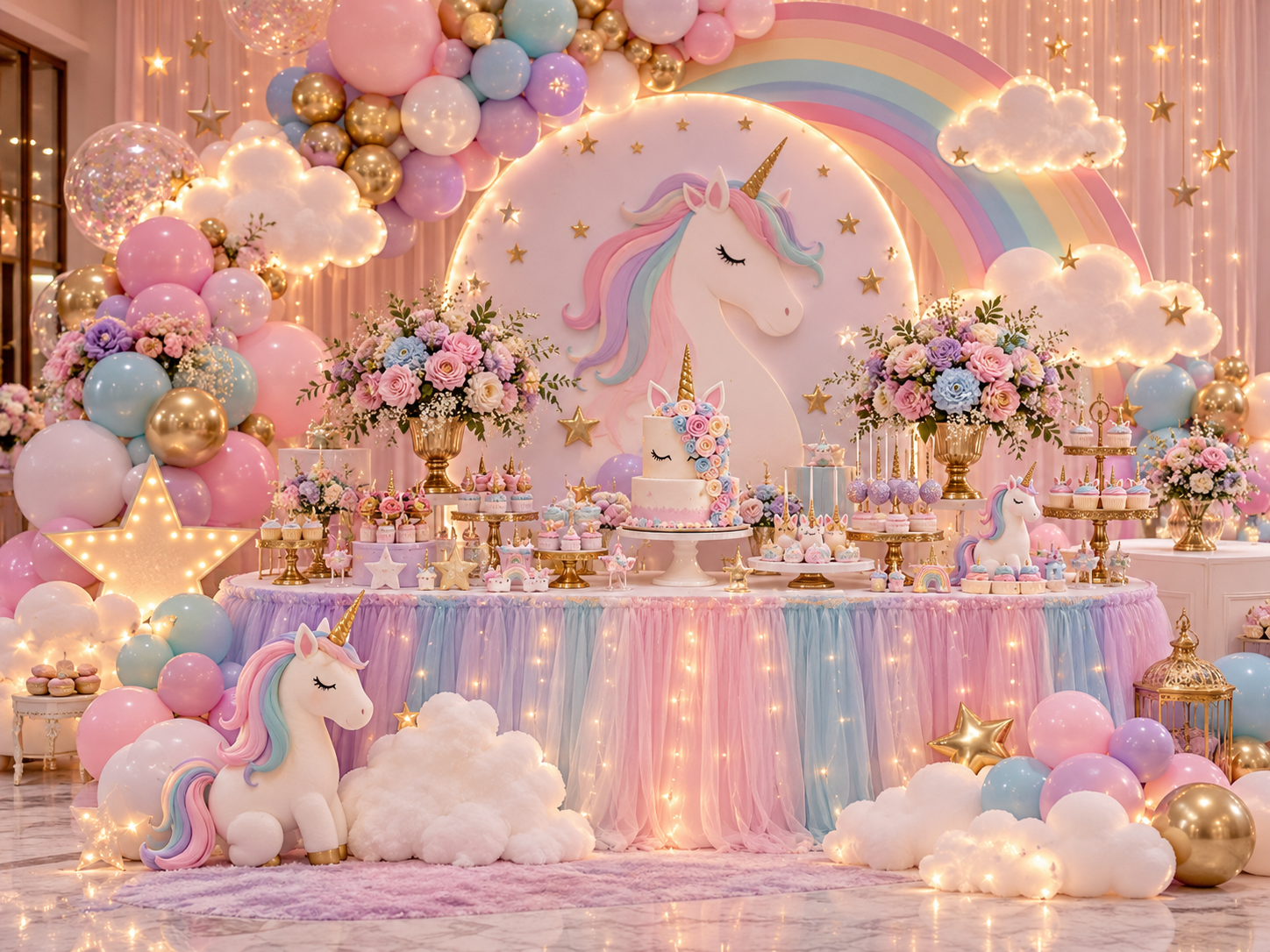 Unicorn birthday theme