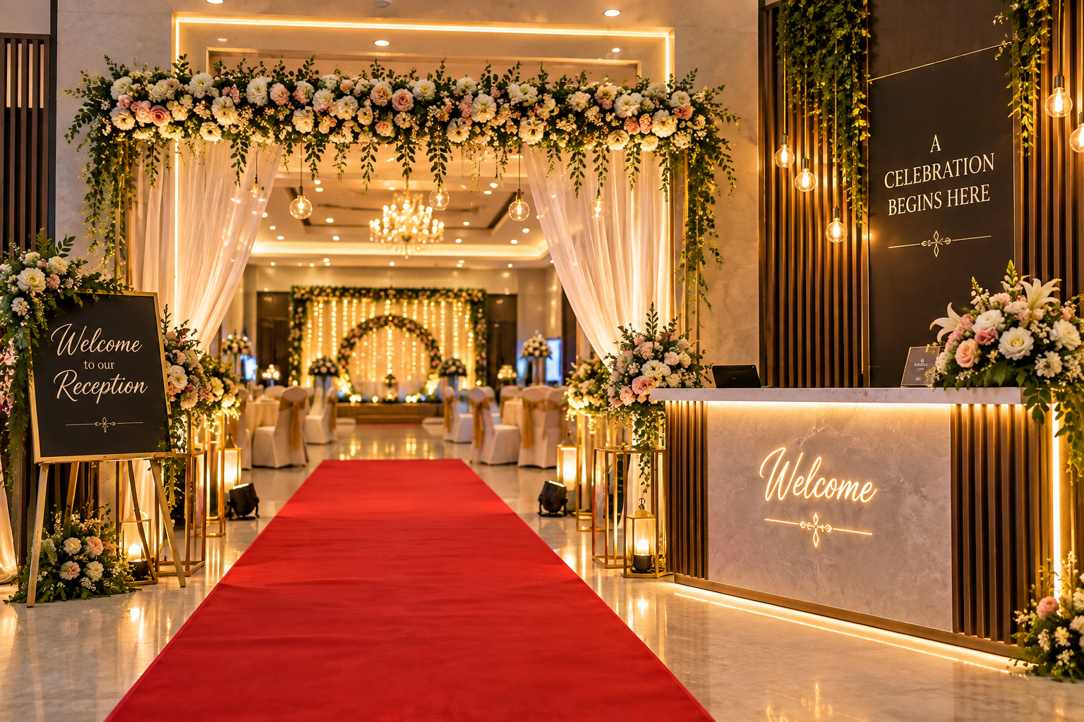 Reception event showcase
